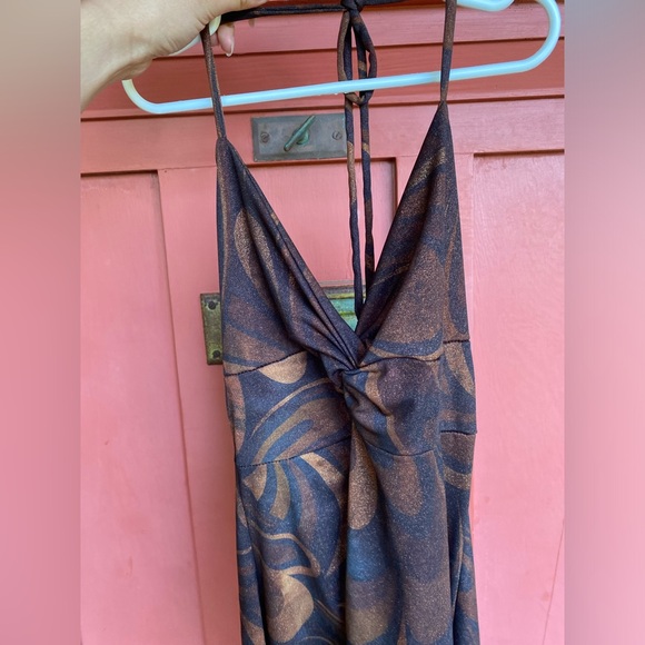 ⭐️Vintage Sparkly brown groovy tank top - Picture 2 of 6
